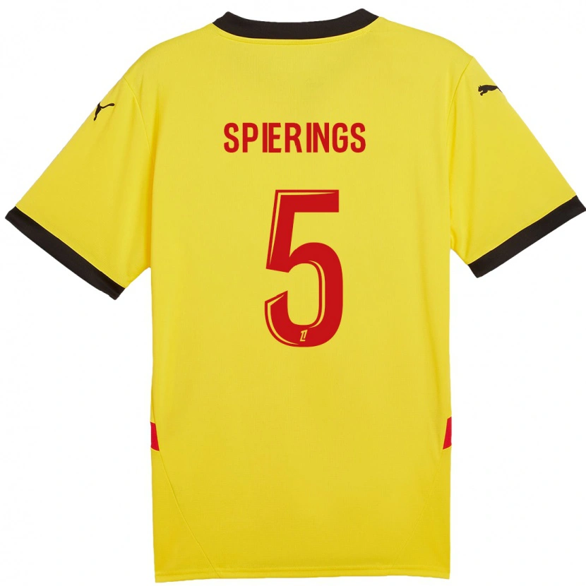 Danxen Herren Stijn Spierings #5 Gelb Rot Heimtrikot Trikot 2024/25 T-Shirt Schweiz