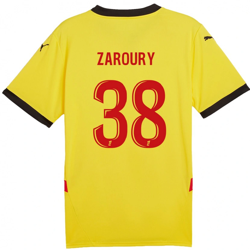 Danxen Herren Anass Zaroury #38 Gelb Rot Heimtrikot Trikot 2024/25 T-Shirt Schweiz