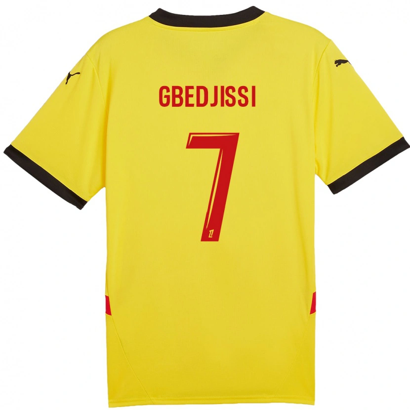 Danxen Herren Aude Gbedjissi #7 Gelb Rot Heimtrikot Trikot 2024/25 T-Shirt Schweiz