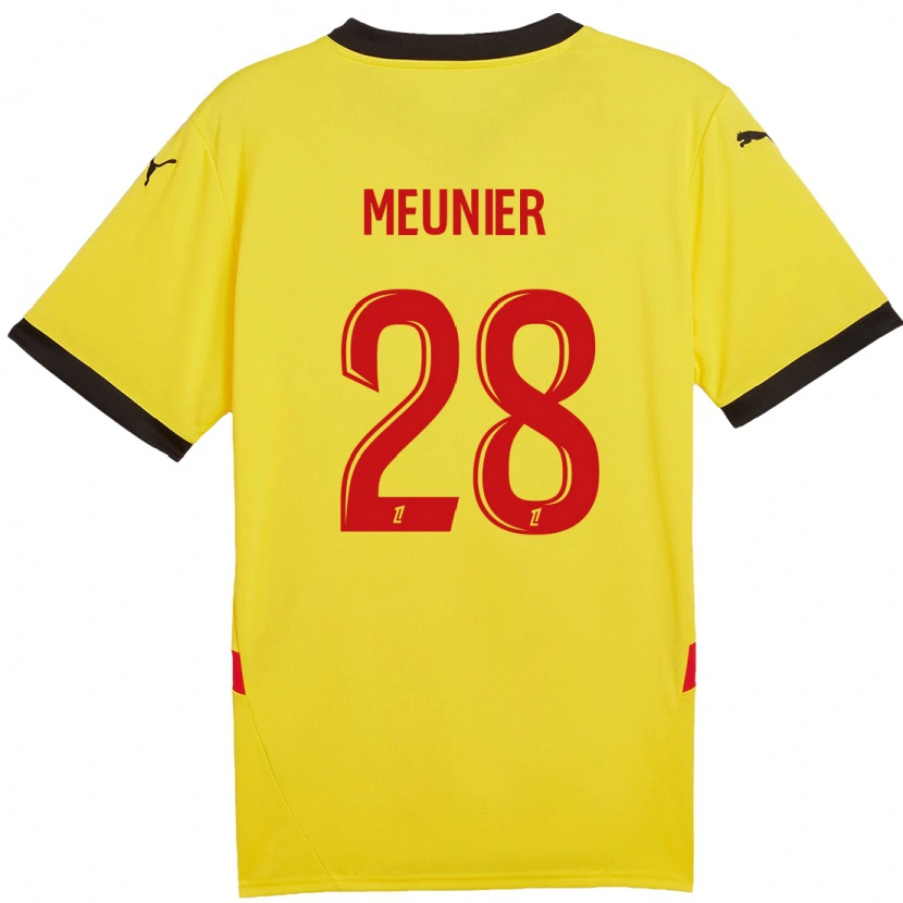 Danxen Herren Jennifer Meunier #28 Gelb Rot Heimtrikot Trikot 2024/25 T-Shirt Schweiz