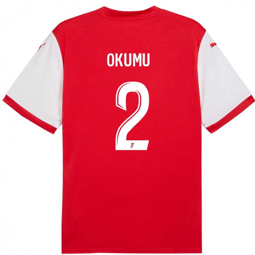 Danxen Herren Joseph Okumu #2 Rot Weiß Heimtrikot Trikot 2024/25 T-Shirt Schweiz