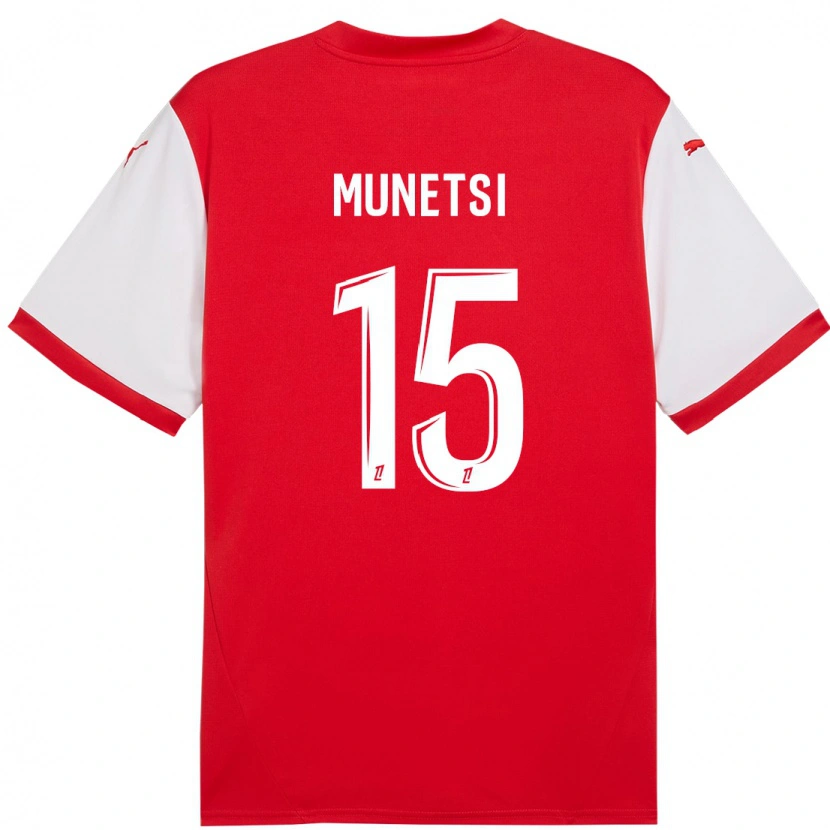 Danxen Herren Marshall Munetsi #15 Rot Weiß Heimtrikot Trikot 2024/25 T-Shirt Schweiz