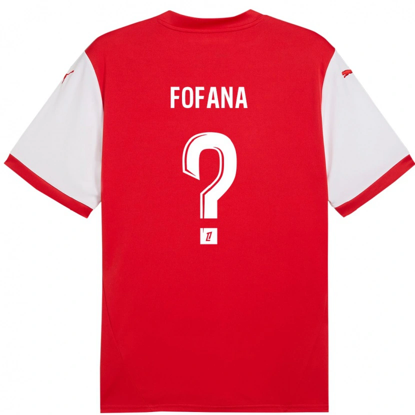 Danxen Herren Yaya Fofana #0 Rot Weiß Heimtrikot Trikot 2024/25 T-Shirt Schweiz