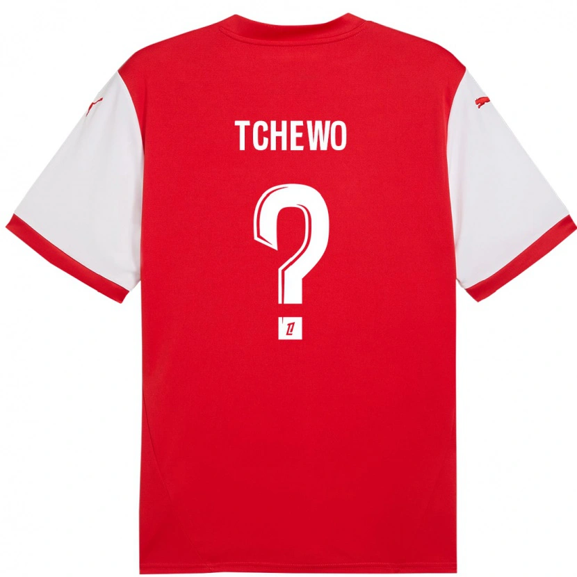 Danxen Herren Ryan Tchapda Tchewo #0 Rot Weiß Heimtrikot Trikot 2024/25 T-Shirt Schweiz