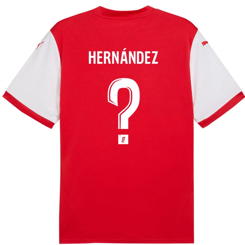 Danxen Herren Melvin Hernández #0 Rot Weiß Heimtrikot Trikot 2024/25 T-Shirt Schweiz