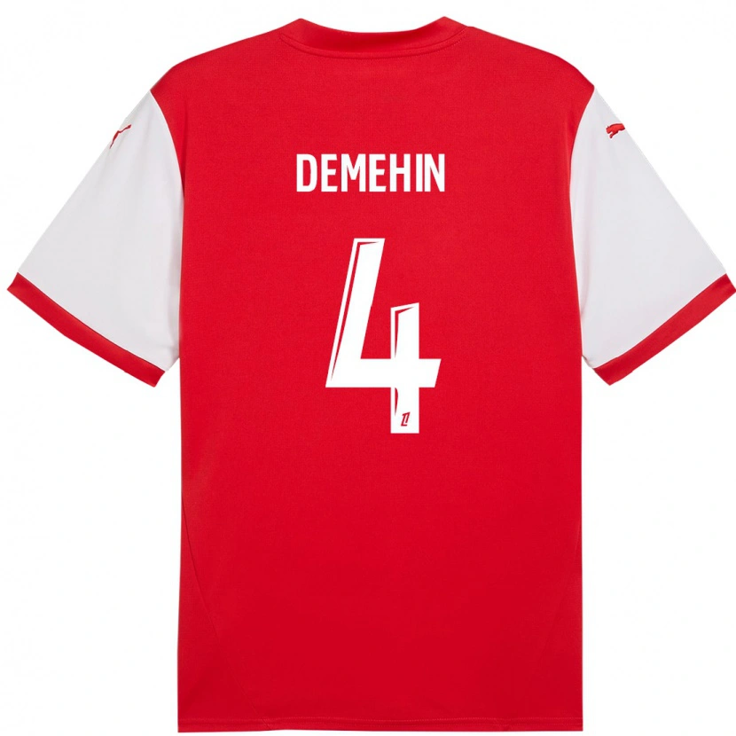 Danxen Herren Oluwatosin Demehin #4 Rot Weiß Heimtrikot Trikot 2024/25 T-Shirt Schweiz