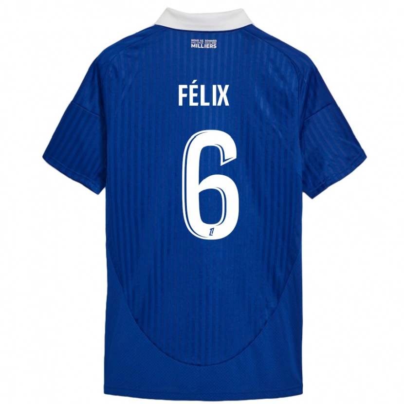 Danxen Herren Félix Lemaréchal #6 Blau Weiß Heimtrikot Trikot 2024/25 T-Shirt Schweiz