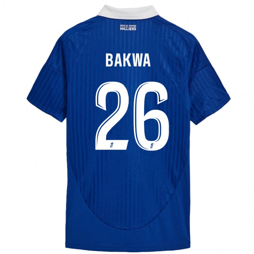 Danxen Herren Dilane Bakwa #26 Blau Weiß Heimtrikot Trikot 2024/25 T-Shirt Schweiz