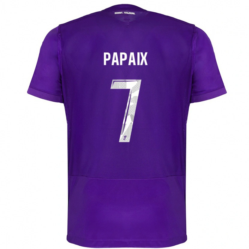 Danxen Herren Marie Papaix #7 Violett Weiß Heimtrikot Trikot 2024/25 T-Shirt Schweiz