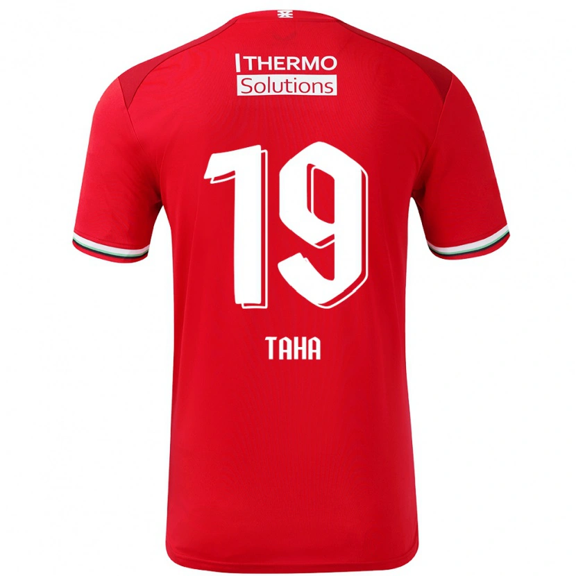 Danxen Herren Younes Taha #19 Rot Weiß Heimtrikot Trikot 2024/25 T-Shirt Schweiz