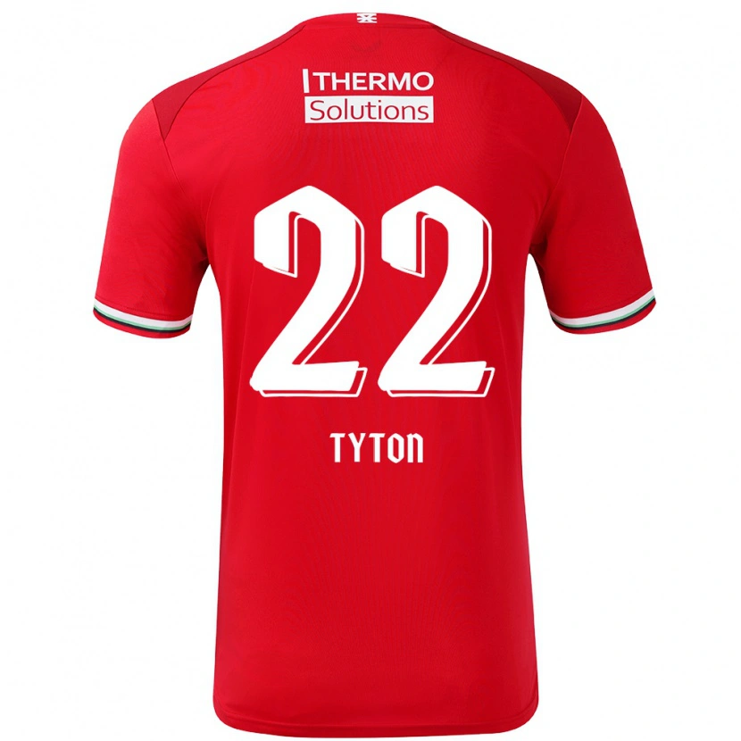 Danxen Herren Przemyslaw Tyton #22 Rot Weiß Heimtrikot Trikot 2024/25 T-Shirt Schweiz