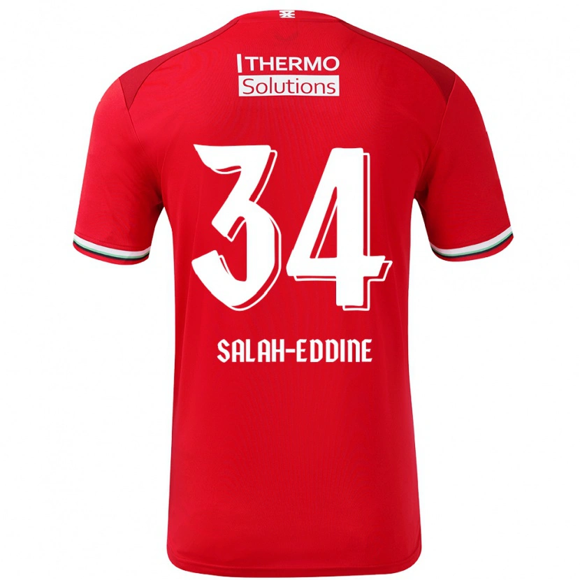 Danxen Herren Anass Salah-Eddine #34 Rot Weiß Heimtrikot Trikot 2024/25 T-Shirt Schweiz