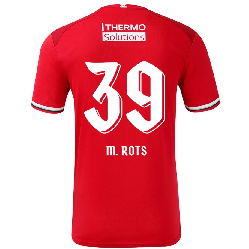 Danxen Herren Mats Rots #39 Rot Weiß Heimtrikot Trikot 2024/25 T-Shirt Schweiz