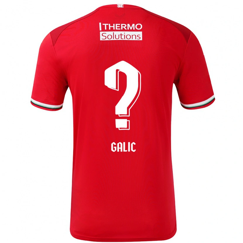 Danxen Herren Daniela Galic #0 Rot Weiß Heimtrikot Trikot 2024/25 T-Shirt Schweiz