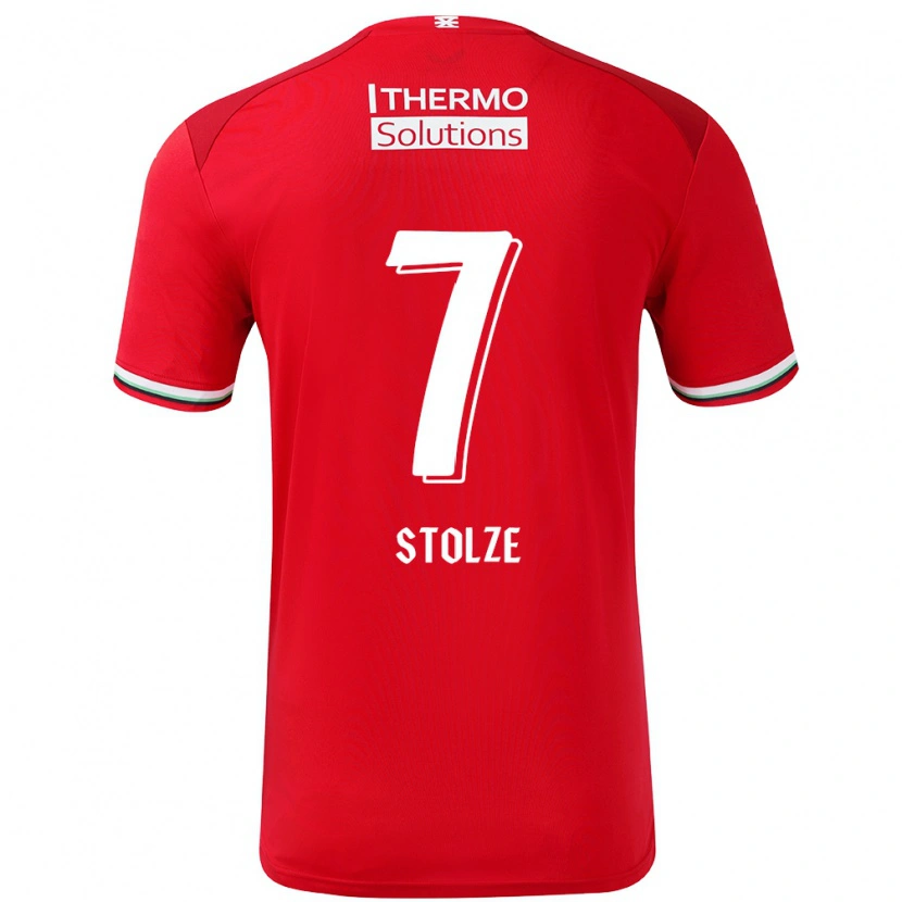 Danxen Herren Anna-Lena Stolze #7 Rot Weiß Heimtrikot Trikot 2024/25 T-Shirt Schweiz