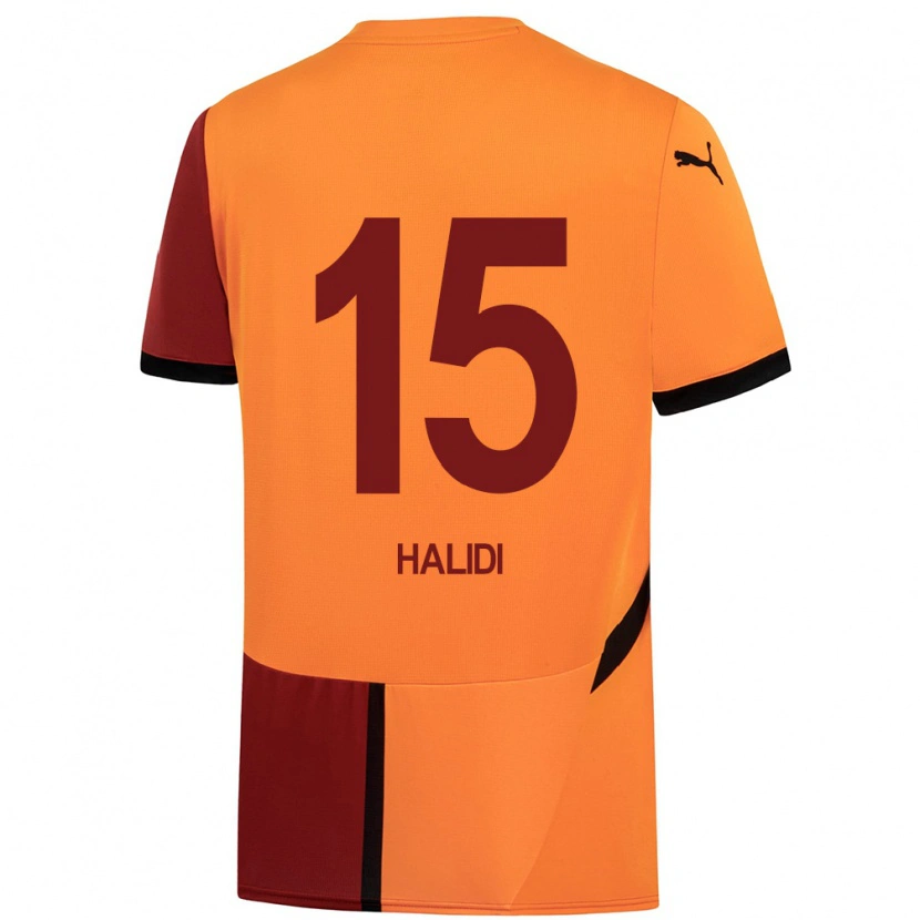 Danxen Herren İsa Halidi #15 Gelb Rot Heimtrikot Trikot 2024/25 T-Shirt Schweiz