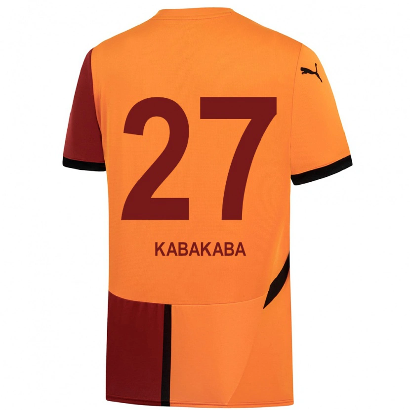 Danxen Herren Naomie Kabakaba #27 Gelb Rot Heimtrikot Trikot 2024/25 T-Shirt Schweiz