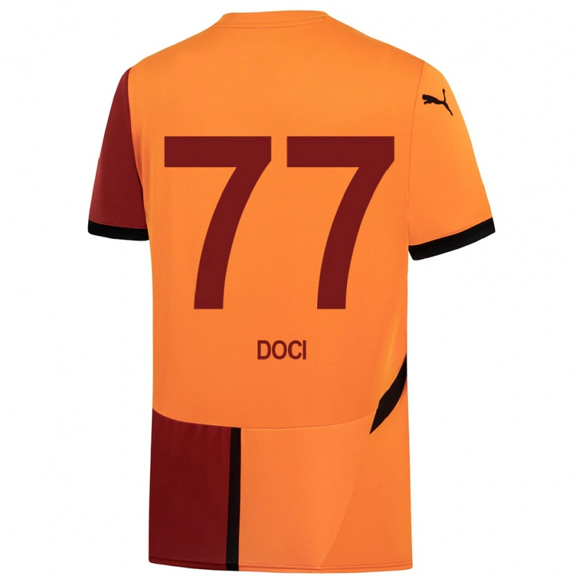 Danxen Herren Megi Doci #77 Gelb Rot Heimtrikot Trikot 2024/25 T-Shirt Schweiz