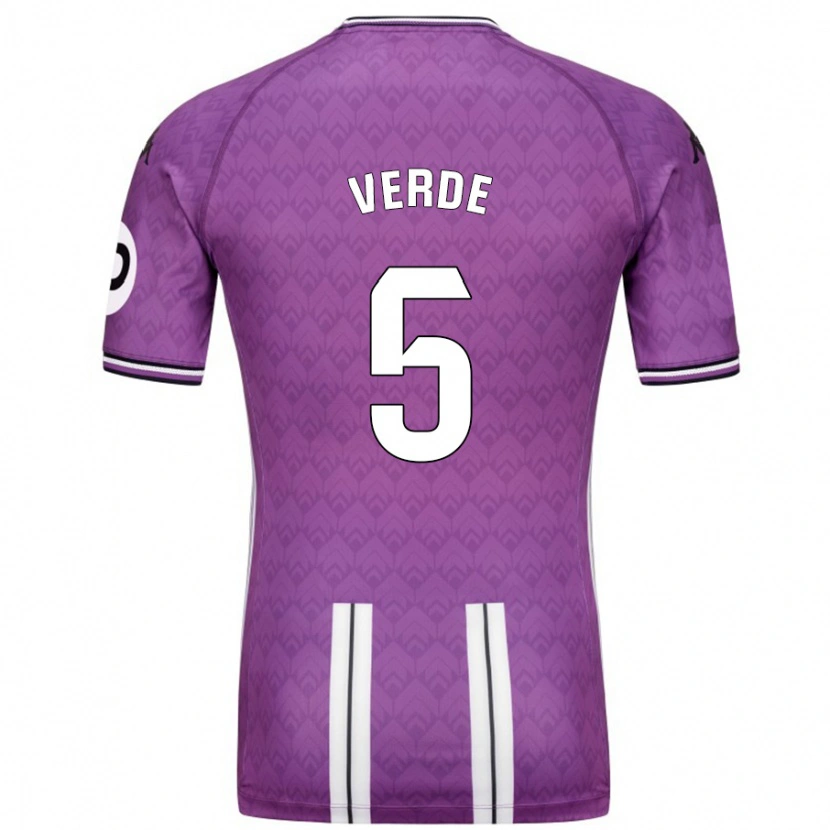 Danxen Herren Adrián Verde #5 Violett Weiß Heimtrikot Trikot 2024/25 T-Shirt Schweiz