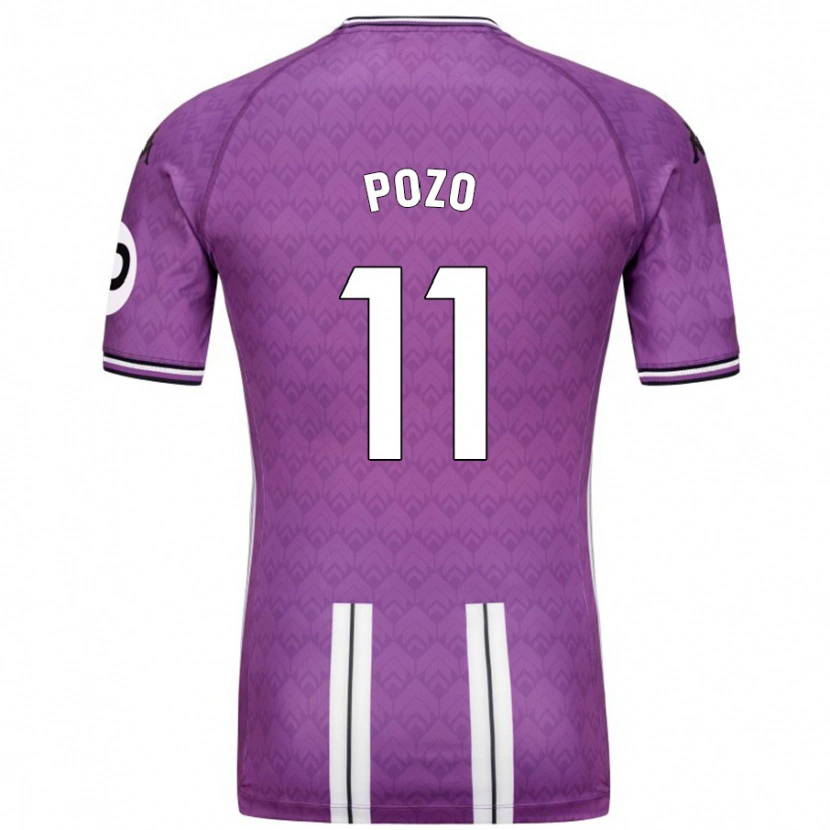 Danxen Herren Manuel Pozo #11 Violett Weiß Heimtrikot Trikot 2024/25 T-Shirt Schweiz