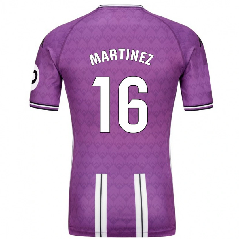 Danxen Herren Jesús Martínez #16 Violett Weiß Heimtrikot Trikot 2024/25 T-Shirt Schweiz