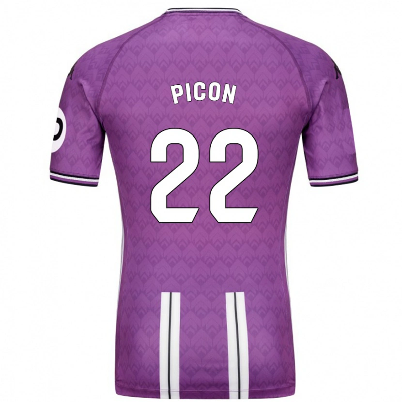 Danxen Herren Pablo Picón #22 Violett Weiß Heimtrikot Trikot 2024/25 T-Shirt Schweiz