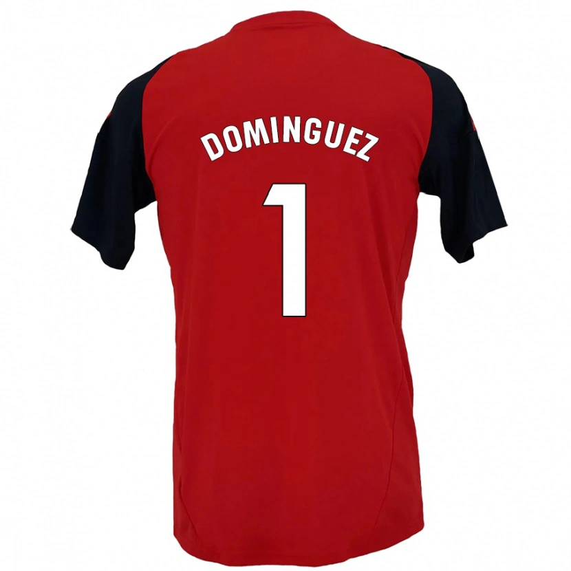 Danxen Herren Iago Domínguez #1 Rot Schwarz Heimtrikot Trikot 2024/25 T-Shirt Schweiz