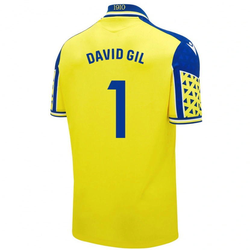 Danxen Herren David Gil #1 Gelb Blau Heimtrikot Trikot 2024/25 T-Shirt Schweiz