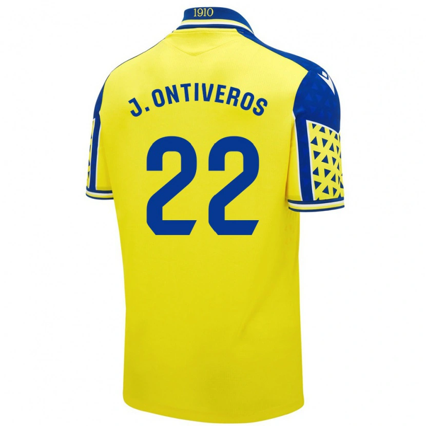 Danxen Herren Javi Ontiveros #22 Gelb Blau Heimtrikot Trikot 2024/25 T-Shirt Schweiz