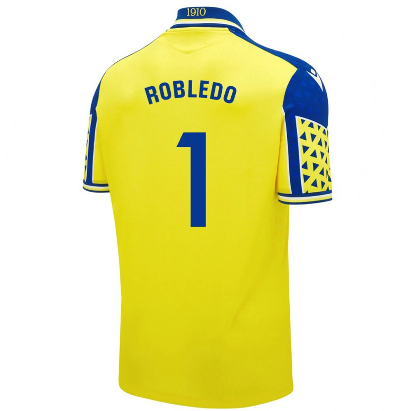 Danxen Herren Robledo #1 Gelb Blau Heimtrikot Trikot 2024/25 T-Shirt Schweiz