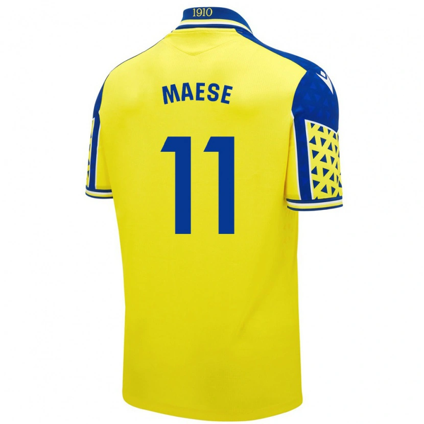 Danxen Herren María Del Carmen Maese Gaitán #11 Gelb Blau Heimtrikot Trikot 2024/25 T-Shirt Schweiz