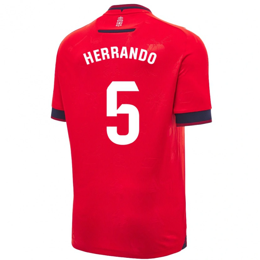 Danxen Herren Jorge Herrando #5 Rot Weiß Heimtrikot Trikot 2024/25 T-Shirt Schweiz