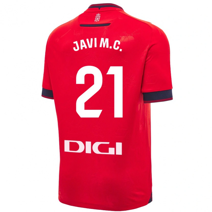 Danxen Herren Javi Martínez #21 Rot Weiß Heimtrikot Trikot 2024/25 T-Shirt Schweiz