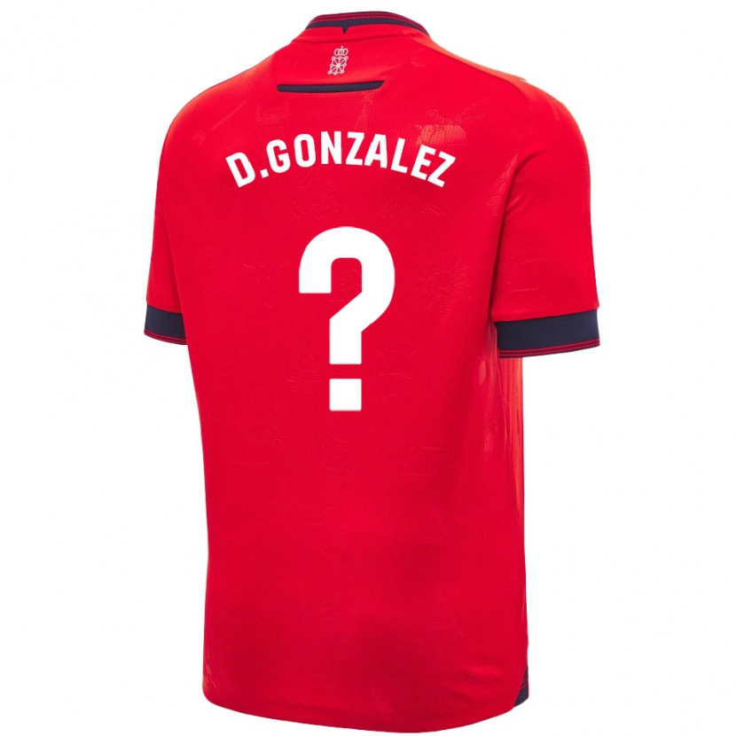 Danxen Herren Dani González #0 Rot Weiß Heimtrikot Trikot 2024/25 T-Shirt Schweiz