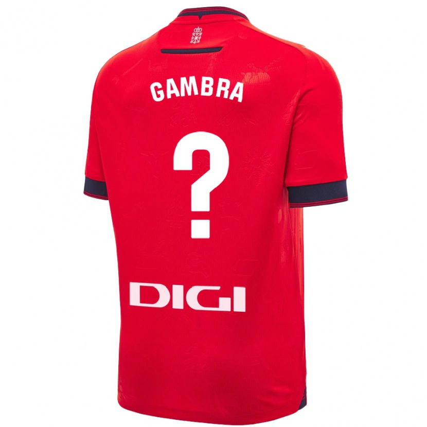 Danxen Herren Javi Gambra #0 Rot Weiß Heimtrikot Trikot 2024/25 T-Shirt Schweiz