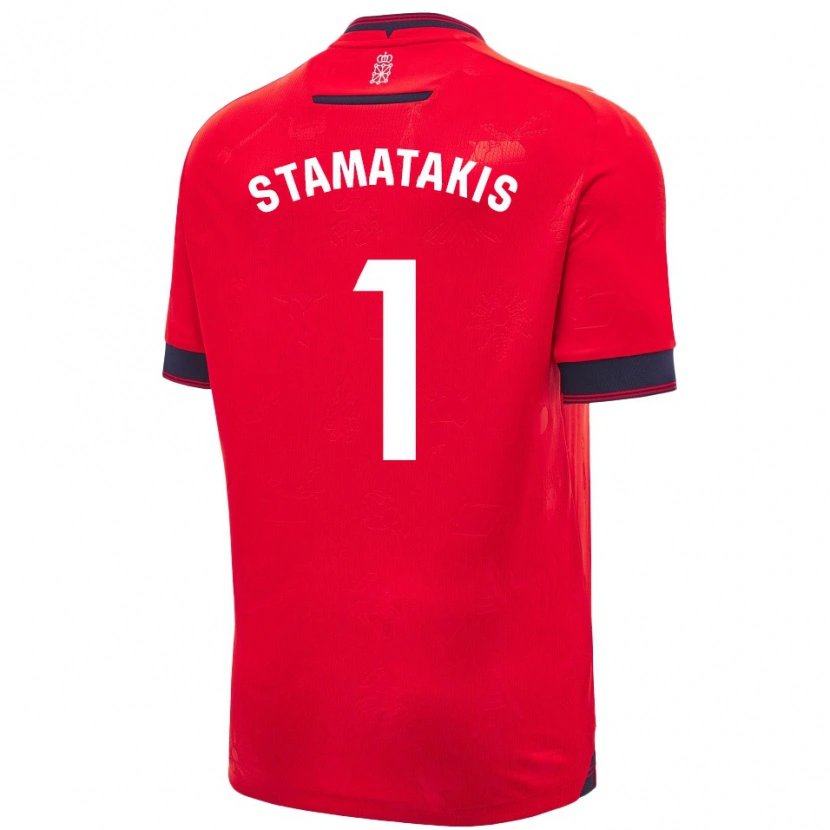 Danxen Herren Dimitrios Stamatakis #1 Rot Weiß Heimtrikot Trikot 2024/25 T-Shirt Schweiz