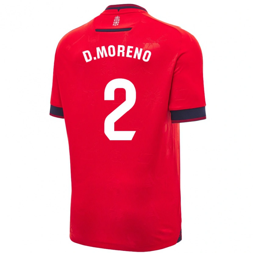 Danxen Herren Diego Moreno #2 Rot Weiß Heimtrikot Trikot 2024/25 T-Shirt Schweiz