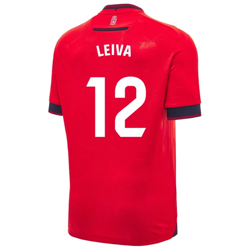 Danxen Herren Álvaro Leiva #12 Rot Weiß Heimtrikot Trikot 2024/25 T-Shirt Schweiz