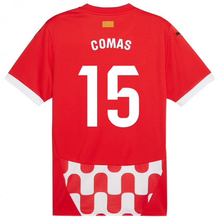 Danxen Herren Oriol Comas #15 Rot Weiß Heimtrikot Trikot 2024/25 T-Shirt Schweiz