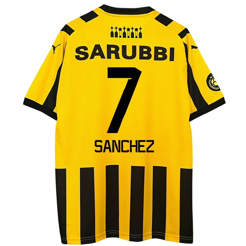 Danxen Herren Carlos Sánchez #7 Gelb Schwarz Heimtrikot Trikot 2024/25 T-Shirt Schweiz