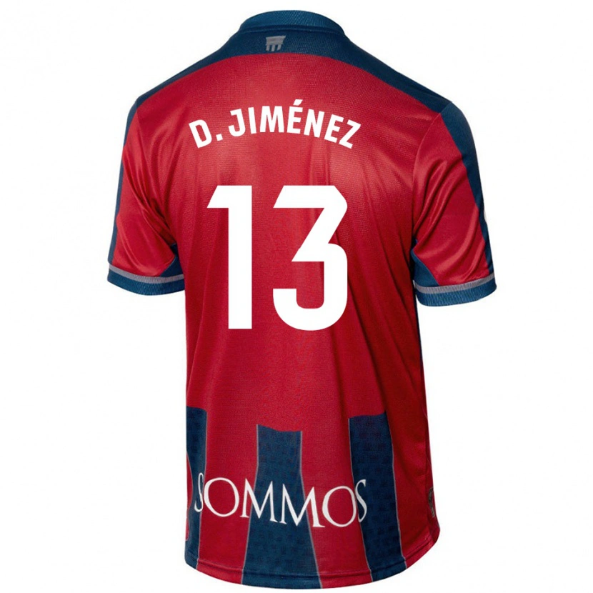 Danxen Herren Dani Jiménez #13 Rot Blau Heimtrikot Trikot 2024/25 T-Shirt Schweiz