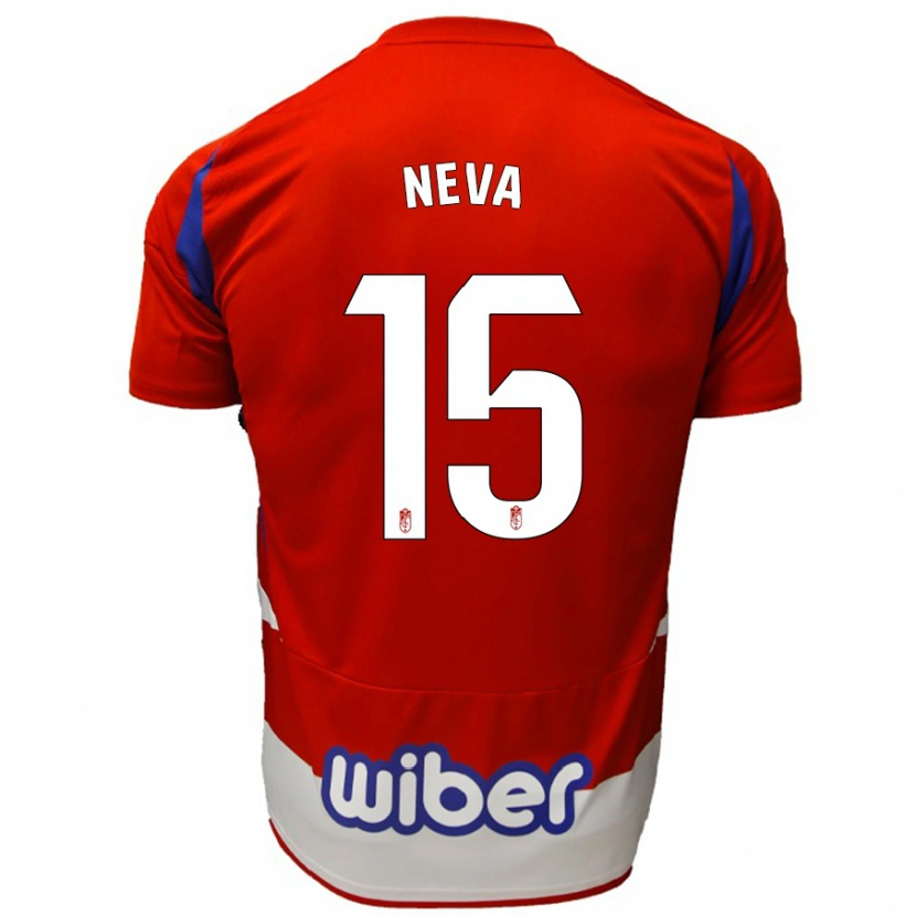 Danxen Herren Carlos Neva #15 Rot Weiß Blau Heimtrikot Trikot 2024/25 T-Shirt Schweiz