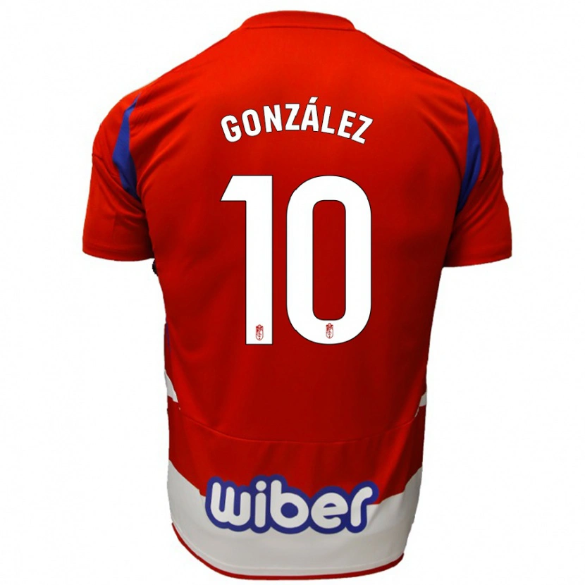 Danxen Herren Mario González #10 Rot Weiß Blau Heimtrikot Trikot 2024/25 T-Shirt Schweiz