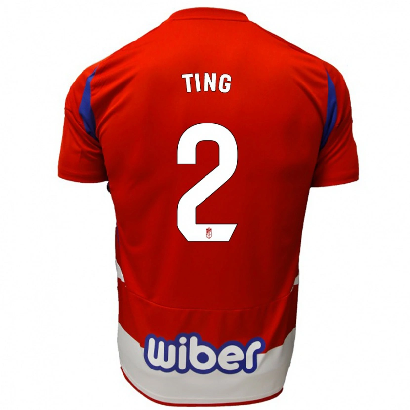 Danxen Herren Xie Ting #2 Rot Weiß Blau Heimtrikot Trikot 2024/25 T-Shirt Schweiz