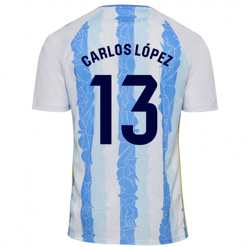 Danxen Herren Carlos López #13 Weiß Blau Heimtrikot Trikot 2024/25 T-Shirt Schweiz