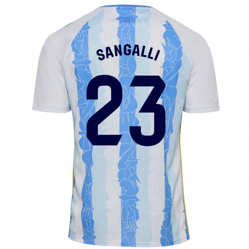 Danxen Herren Luca Sangalli #23 Weiß Blau Heimtrikot Trikot 2024/25 T-Shirt Schweiz