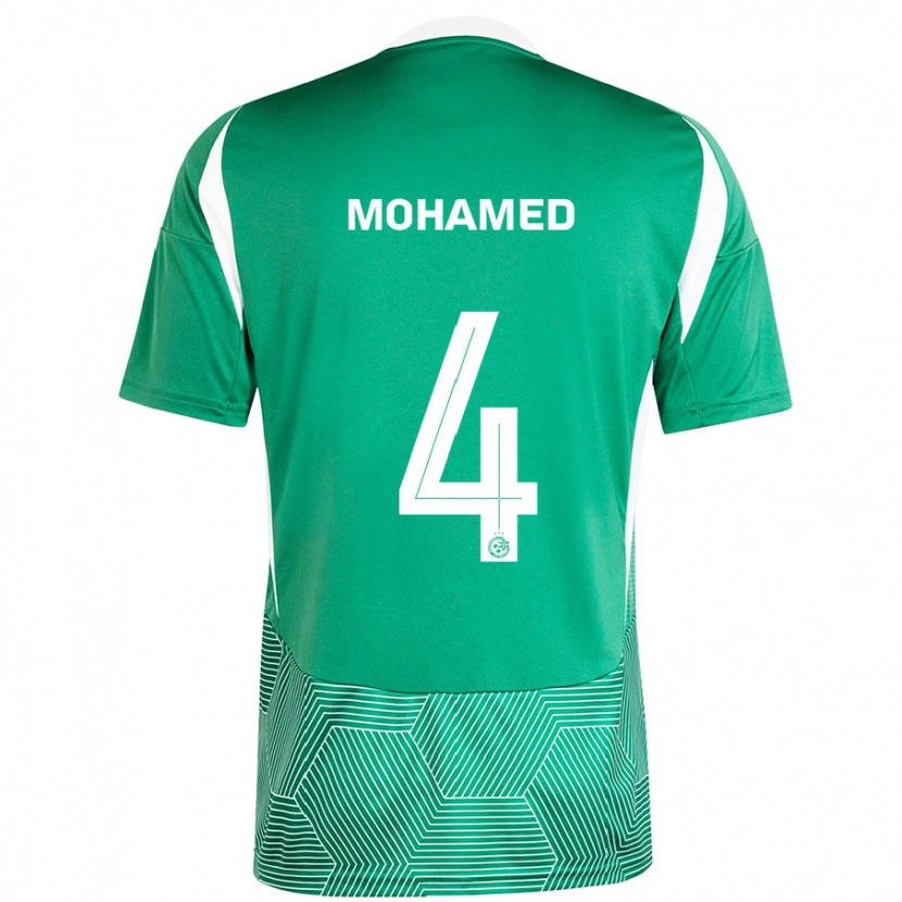 Danxen Herren Ali Mohamed #4 Grün Weiß Heimtrikot Trikot 2024/25 T-Shirt Schweiz