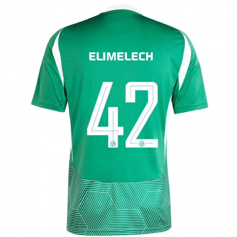 Danxen Herren Roey Elimelech #42 Grün Weiß Heimtrikot Trikot 2024/25 T-Shirt Schweiz