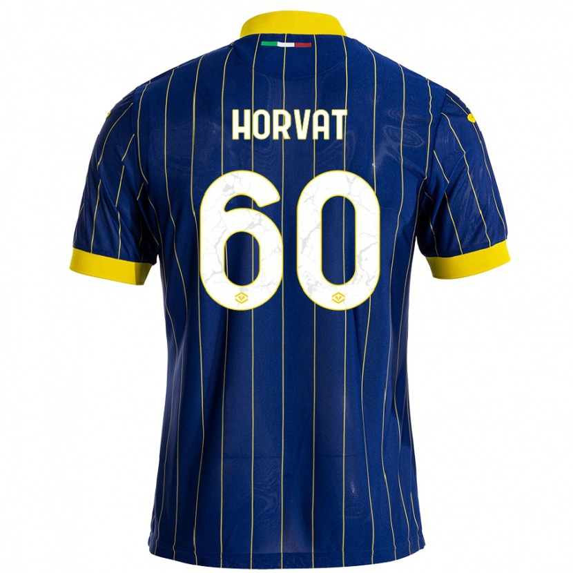 Danxen Herren Mihaela Horvat #60 Blau Gelb Heimtrikot Trikot 2024/25 T-Shirt Schweiz