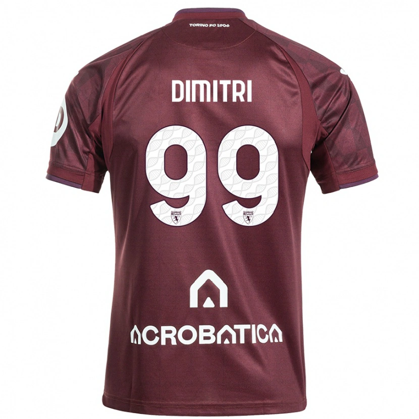 Danxen Herren Matteo Dimitri #99 Kastanienbraun Weiß Heimtrikot Trikot 2024/25 T-Shirt Schweiz